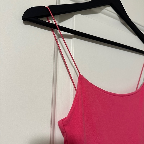Zara Barbie Pink Spaghetti Strap Mini Dress Size Medium Women’s - Picture 4 of 8